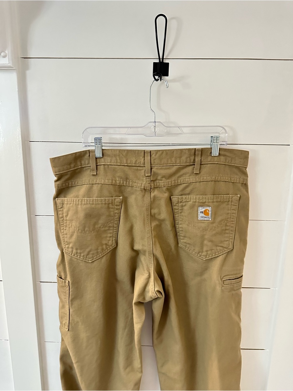 Carhartt Fire Resistant tan workwear utility straight leg pant 39X29 - Picture 10 of 14